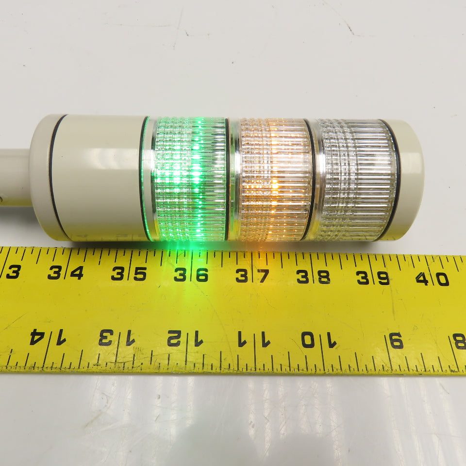 Patlite HSST-312-RYG 120V Red Green Yellow Selectable Andon Light Stack
