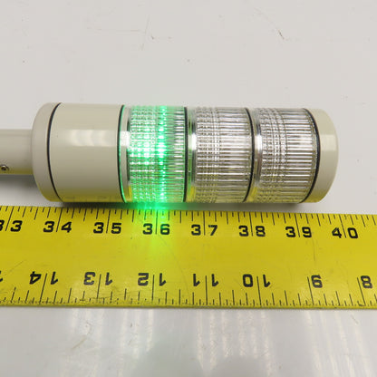 Patlite HSST-312-RYG 120V Red Green Yellow Selectable Andon Light Stack