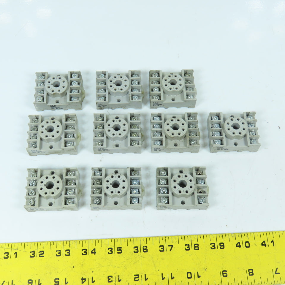 Potter & Brumfield 27E891 8-Pin Relay Bases 300VAC 10A Lot Of 10