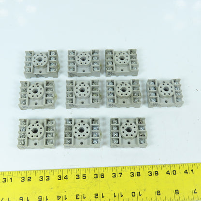 Potter & Brumfield 27E891 8-Pin Relay Bases 300VAC 10A Lot Of 10