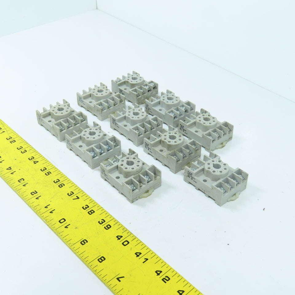 Potter & Brumfield 27E891 8-Pin Relay Bases 300VAC 10A Lot Of 10