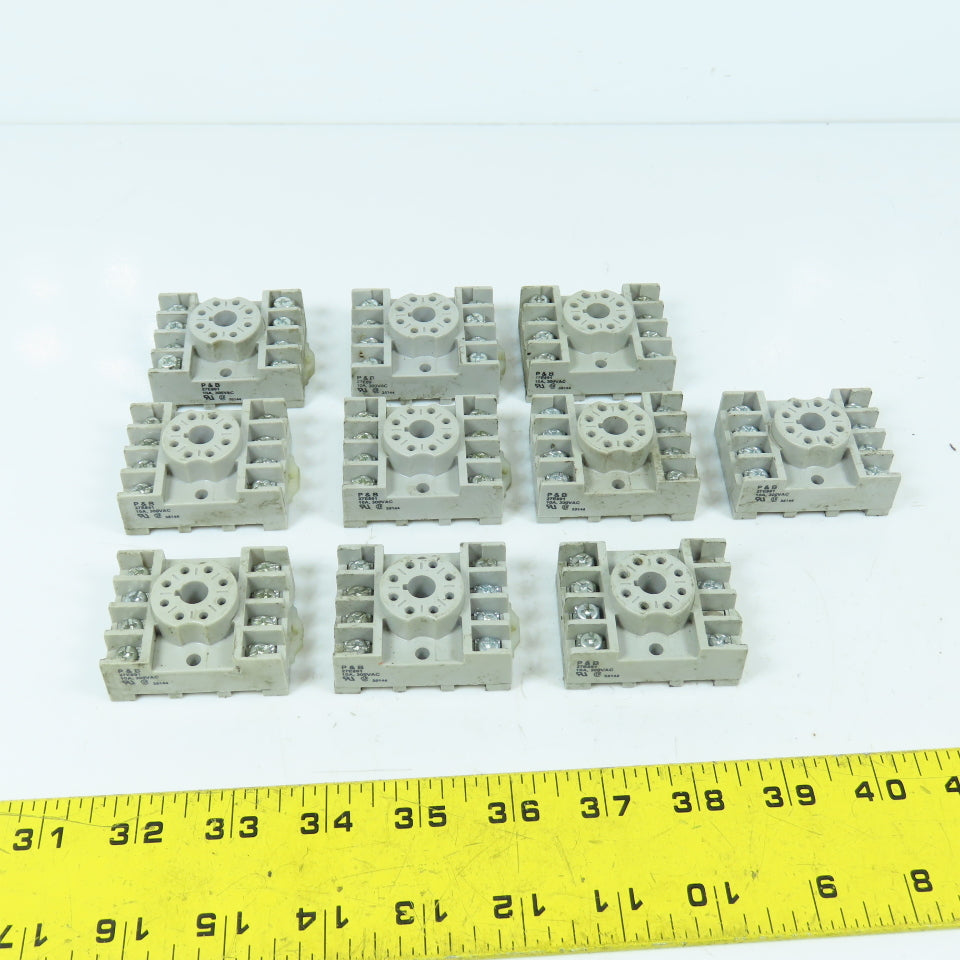 Potter & Brumfield 27E891 8-Pin Relay Bases 300VAC 10A Lot Of 10
