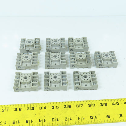 Potter & Brumfield 27E891 8-Pin Relay Bases 300VAC 10A Lot Of 10