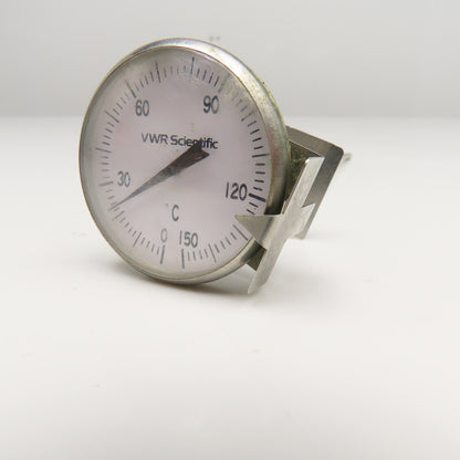 VWR Scientific 0-150°C Laboratory Dial Thermometer W/ Pointer Indicator