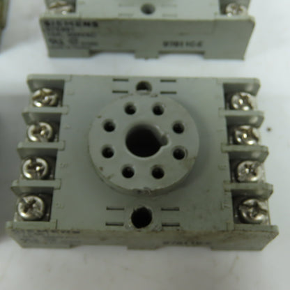 Siemens S7E891 8-Pin Relay Bases 300VAC 10A Lot Of 6