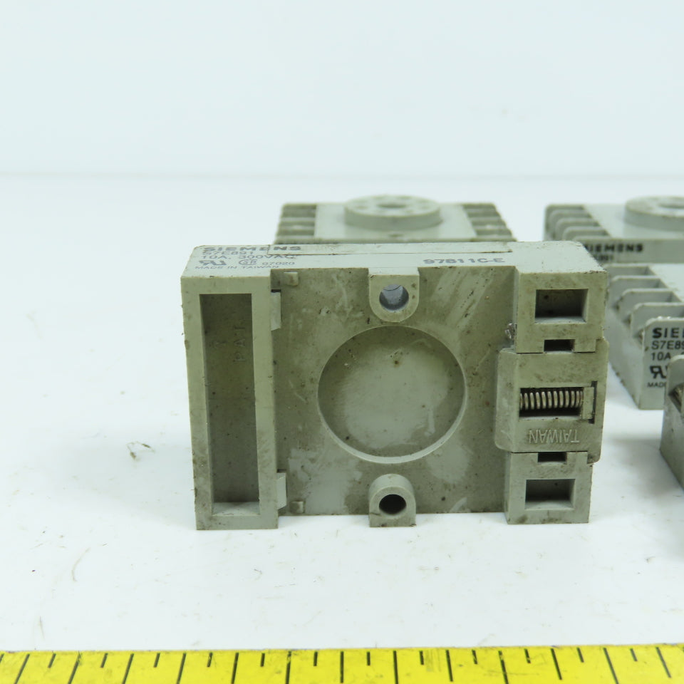 Siemens S7E891 8-Pin Relay Bases 300VAC 10A Lot Of 6