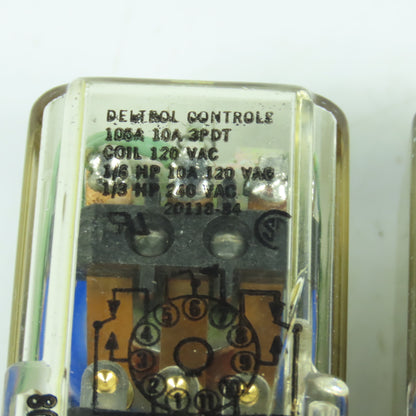 Deltrol 105A 10A 3PDT 120VAC General Purpose Relay 10-Amp 11-Pin Lot Of 5