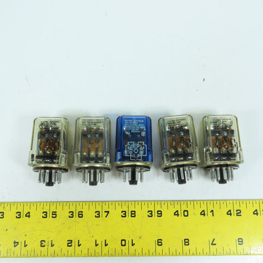 Deltrol 105A 10A 3PDT 120VAC General Purpose Relay 10-Amp 11-Pin Lot Of 5