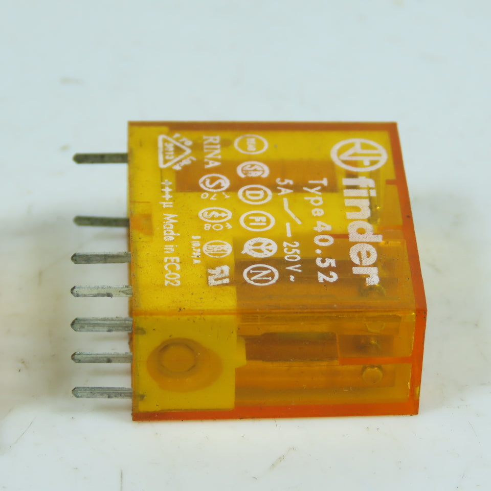 Finder 40.52 120VAC 5A Power Relay DPDT 8-Pin Lot Of 5