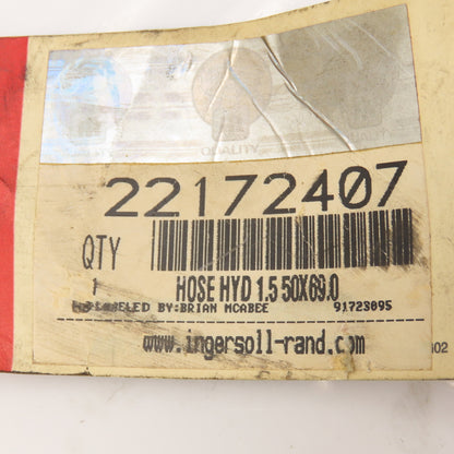 Ingersoll Rand 22172407 Air Compressor Hydraulic Hose 1.5" 50x69