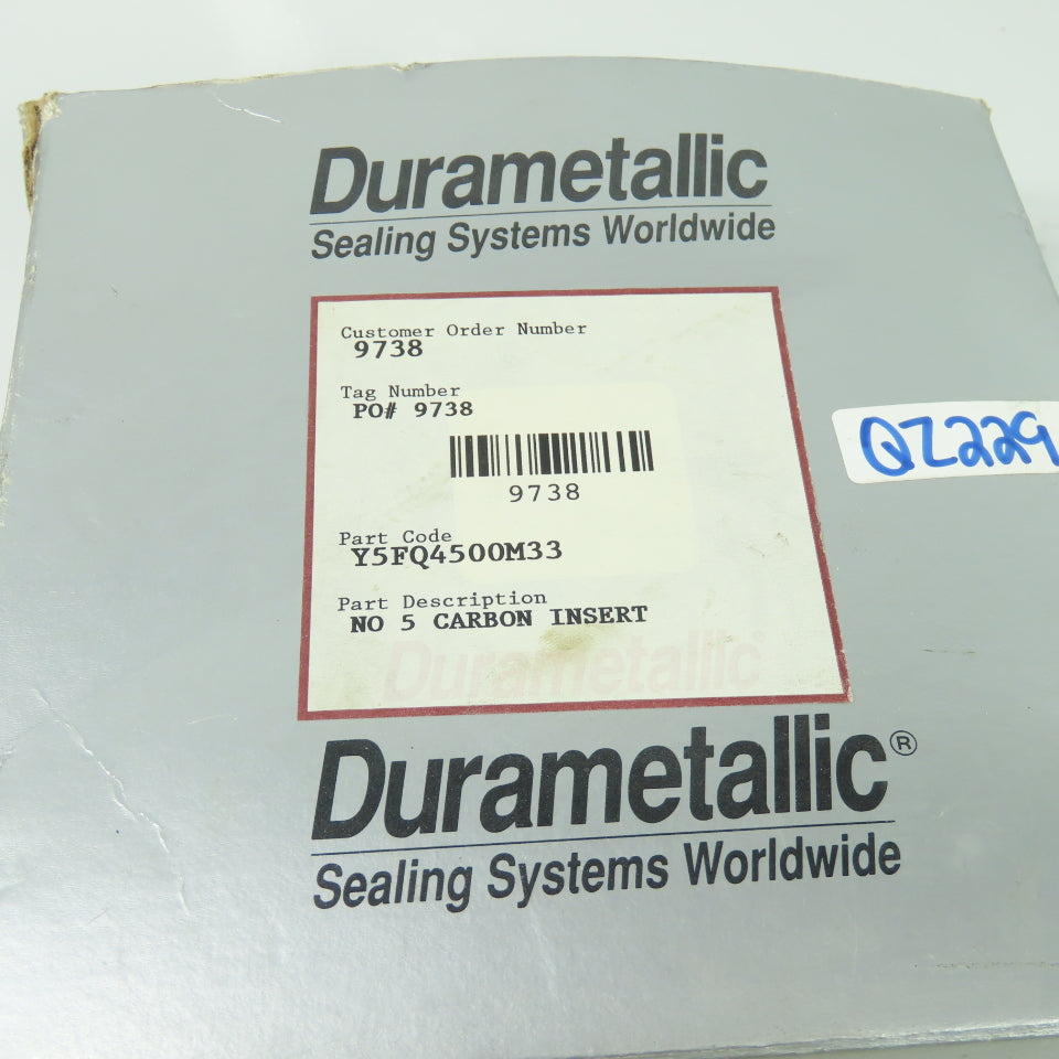 Durametallic Y5FQ4500M33 No 5 Carbon Seal 9738