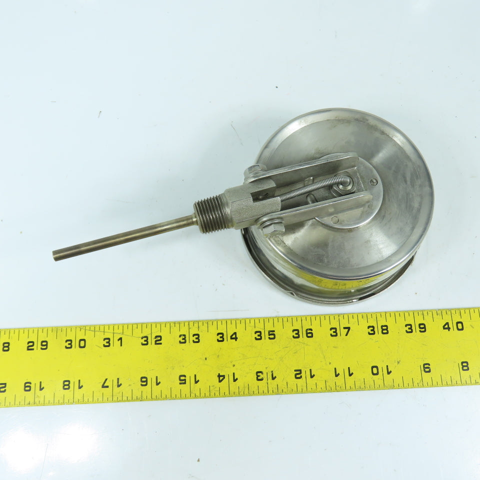 TPF 4-1/4" Stainless Steel Temperature Gauge 0-300°C Celsius Nitrogen Filled