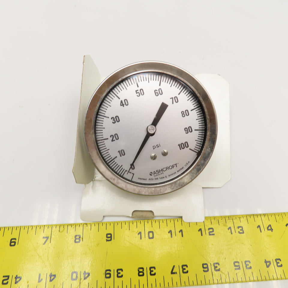 Ashcroft 35-1009-AW-02B-100# Duralife 0-100 PSI 1/4" NPT Pressure Gauge