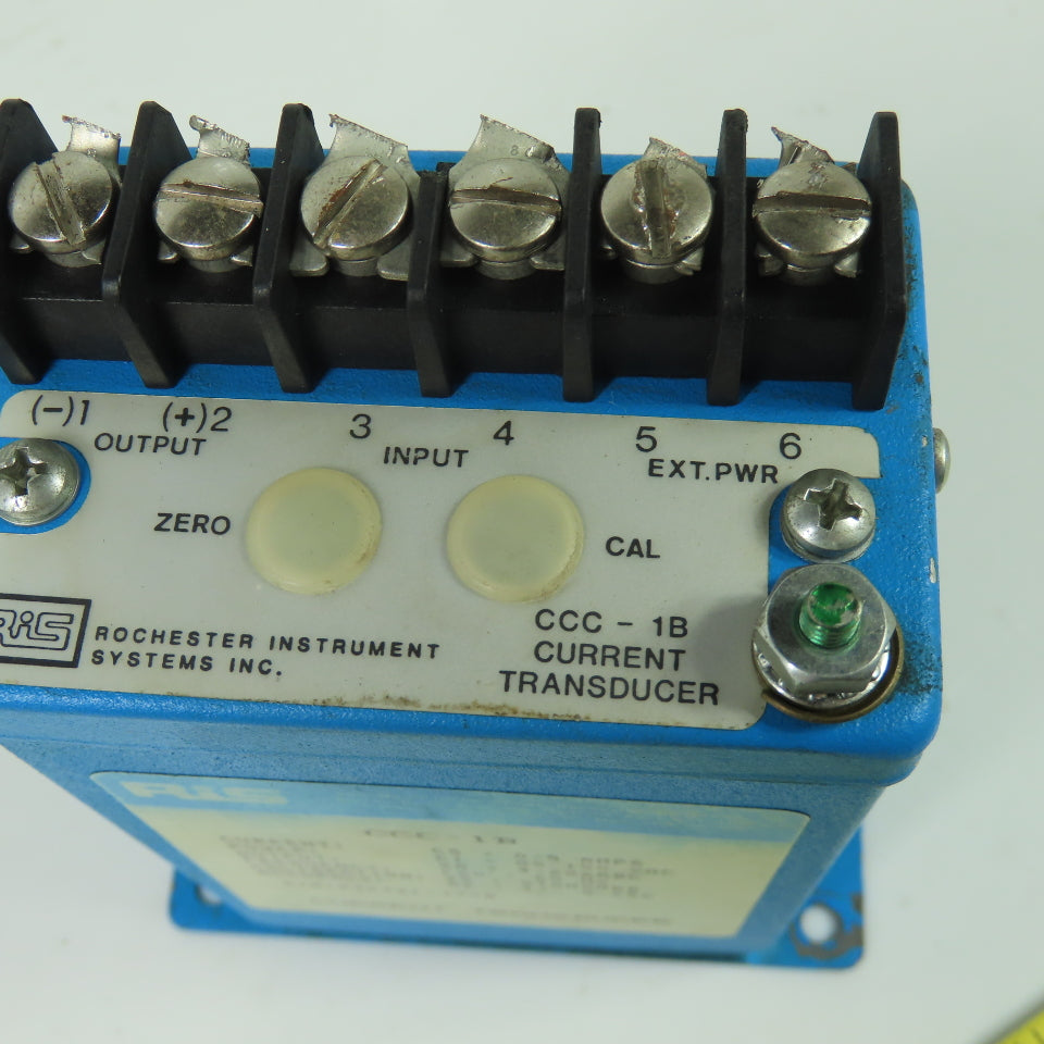 RIS Rochester Instrument CCC-1B Current Transformer 85-150VAC 0-5A 4-20mA