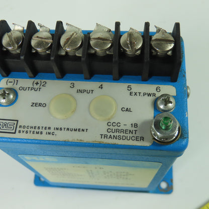 RIS Rochester Instrument CCC-1B Current Transformer 85-150VAC 0-5A 4-20mA