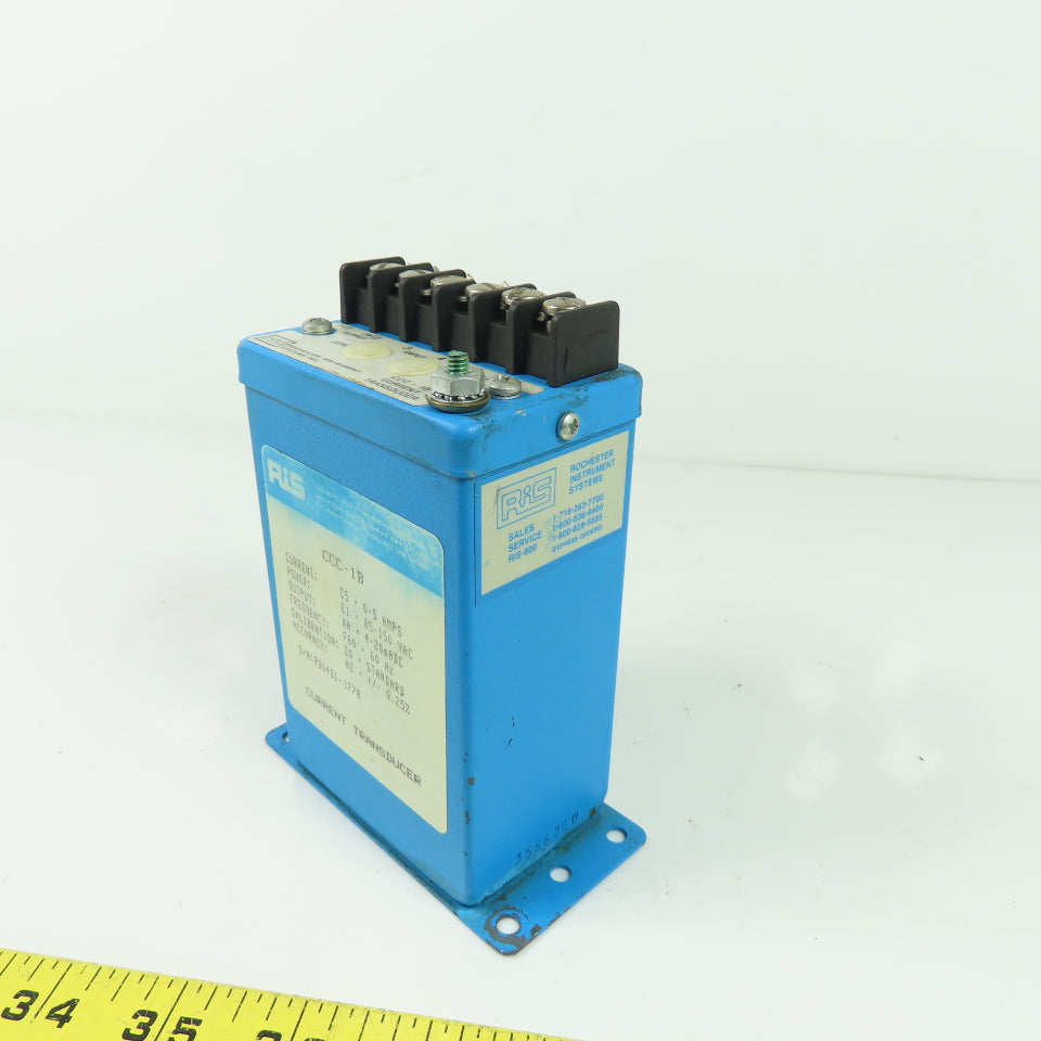 RIS Rochester Instrument CCC-1B Current Transformer 85-150VAC 0-5A 4-20mA
