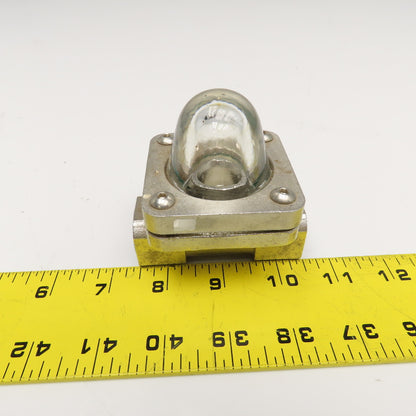 Vista 1/2" NPT Stainless Steel Inline Floating Ball Flow Indicator 16 Bar 200°C