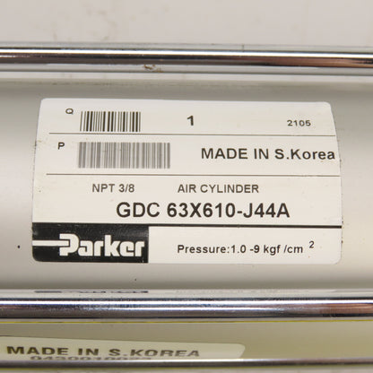 Parker GDC 63X610-J44A Double-Acting Air Cylinder 63mm Bore 610mm Stroke