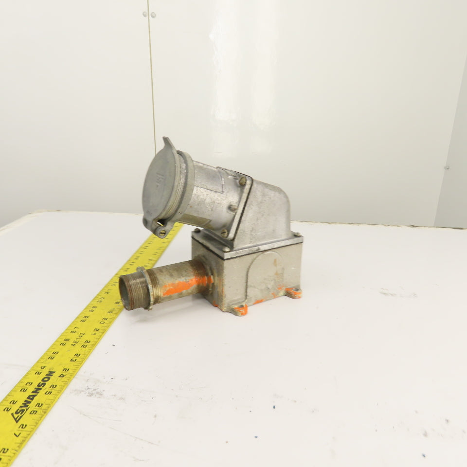 Russell & Stoll LRFA623 60A 600VAC Aluminum Receptacle Housing