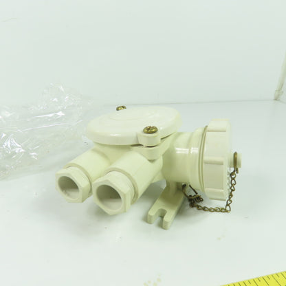 Gluck 2 Gland Receptacle IP56 250V 10-16A NEW