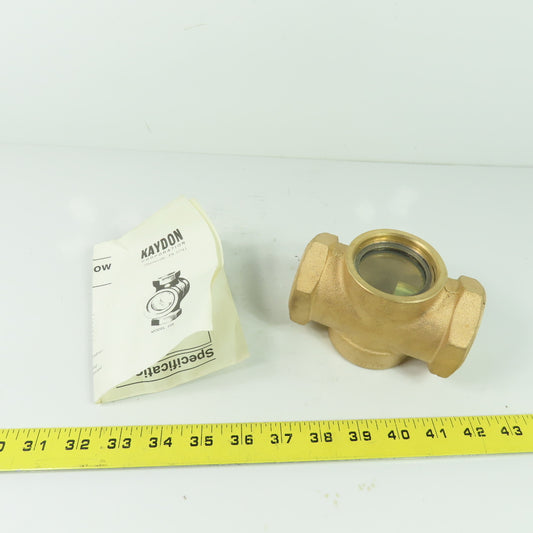 Kaydon 55B Double window Flow Sight Indicators 1-1/2" NPT NEW