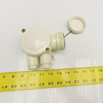 250V 10A 3 Pole IP56 Water Proof Marine Use Receptacle 2 Gland