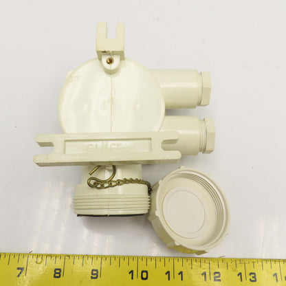250V 10A 3 Pole IP56 Water Proof Marine Use Receptacle 2 Gland