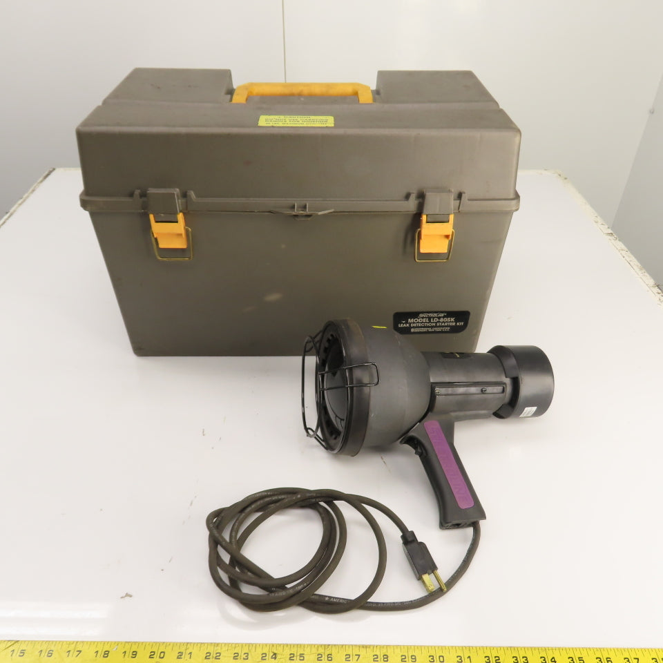 Spectroline LD-80SK Leak Detector Kit FC-150 UV Lamp 120V (365nm) W/ Case