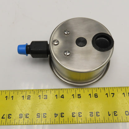 Helicoid E4M1P20000000 30/30 IN Hg/PSI Vacuum PSI Pressure Gauge 304SS 1/4" NPT