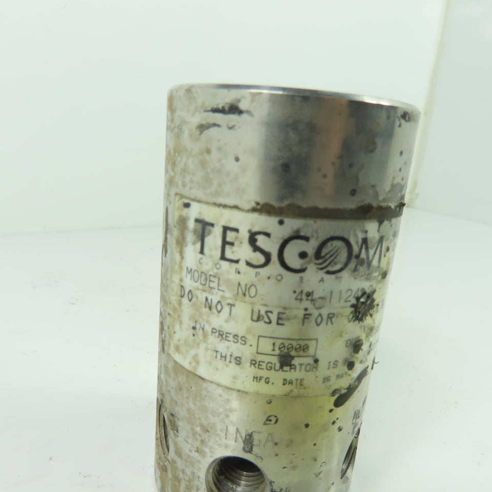 Tescom 44-1124-24-180A Pressure Reducing Regulator 10000PSI In 2500PSI Out 1/4"