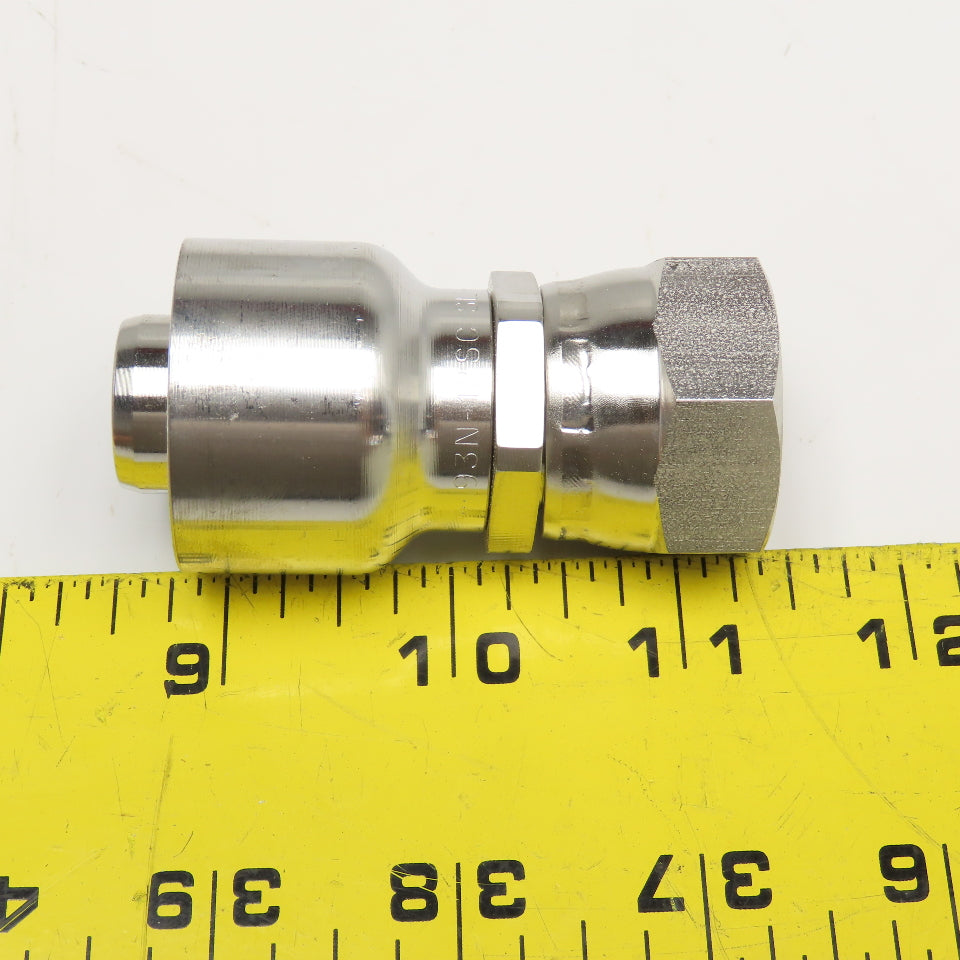 Parker 93N-12SC SL 3/4" ID Hose x 3/4" JIC Female Swivel Stainless Fitting