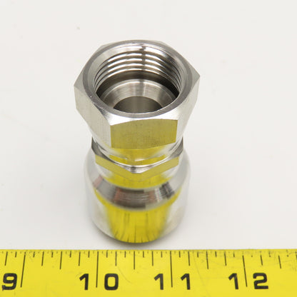 Parker 93N-12SC SL 3/4" ID Hose x 3/4" JIC Female Swivel Stainless Fitting