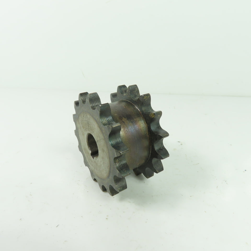 40 15H Double Strand Roller Chain Sprocket 15-Tooth 2-5/8" OD 1.4" Wide5/8" Bore