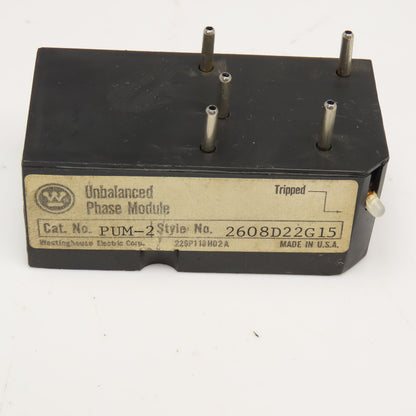 Westinghouse 2608D22G15 PUM-2 Unbalanced Phase Module