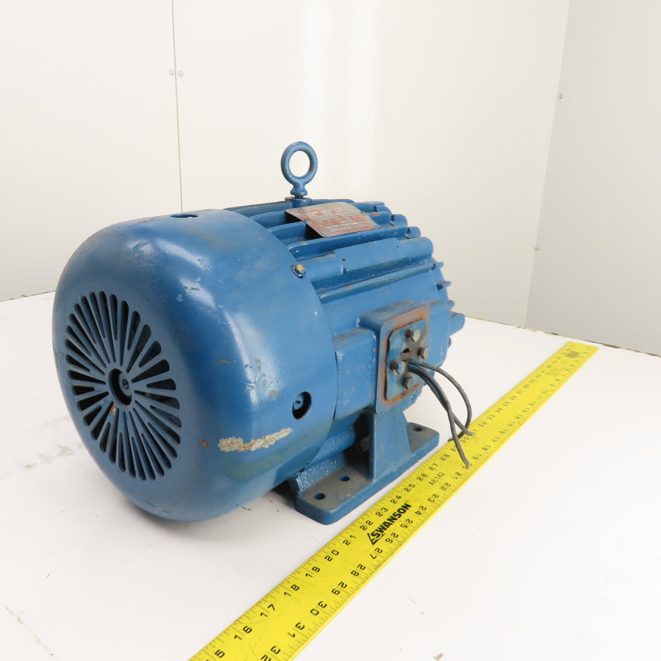 Delco 2G2454 3HP AC Electric Motor 460V 3PH 1170RPM 4.9A 215 Frame Tested