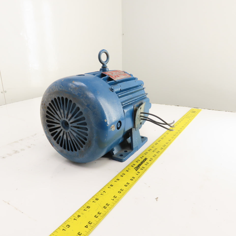 Delco 1G1554 1.5HP AC Electric Motor 460V 3PH 1145RPM 2.55A 184 Frame Tested