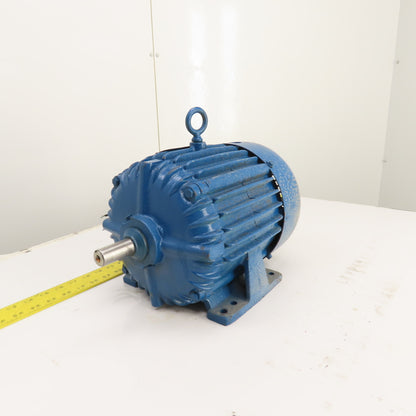 Delco 1G1554 1.5HP AC Electric Motor 460V 3PH 1145RPM 2.55A 184 Frame Tested