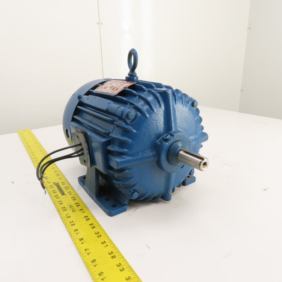 Delco 1G1554 1.5HP AC Electric Motor 460V 3PH 1145RPM 2.55A 184 Frame Tested
