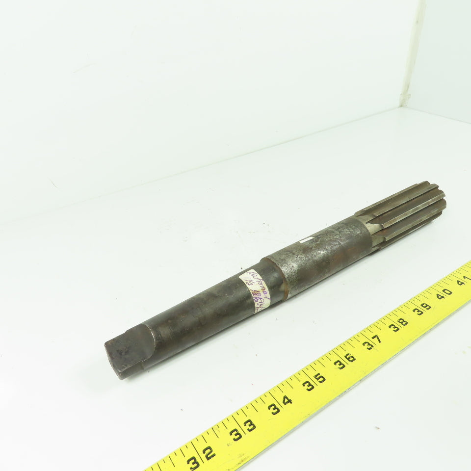 National 1-1/2" Hand Reamer Straight HS 10-Flute 12-1/2" OAL