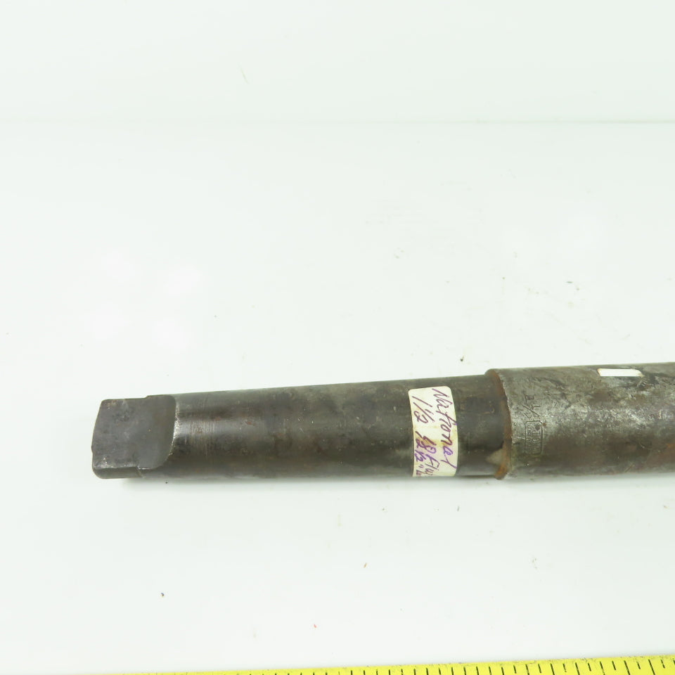 National 1-1/2" Hand Reamer Straight HS 10-Flute 12-1/2" OAL