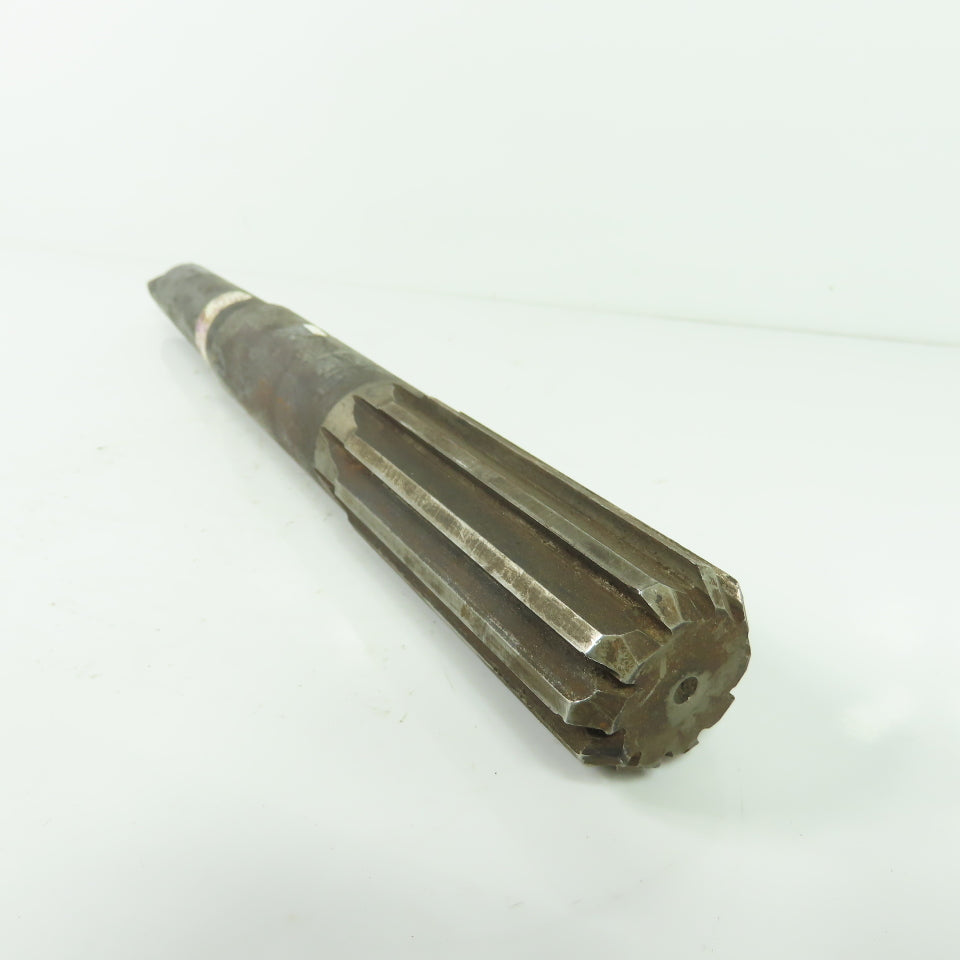 National 1-1/2" Hand Reamer Straight HS 10-Flute 12-1/2" OAL
