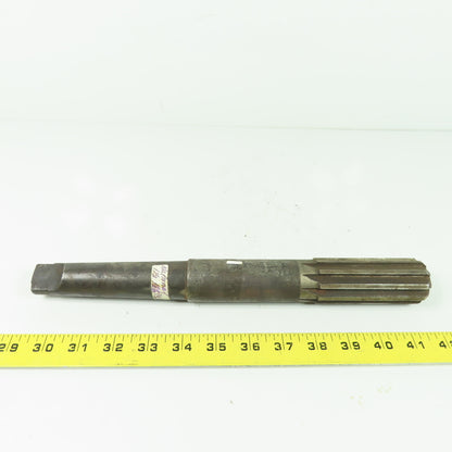 National 1-1/2" Hand Reamer Straight HS 10-Flute 12-1/2" OAL