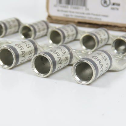 Panduit LCA4-14-L Copper Compression Lug 1-Hole #2AWG SOL #4-#3 AWG STR Lot/10