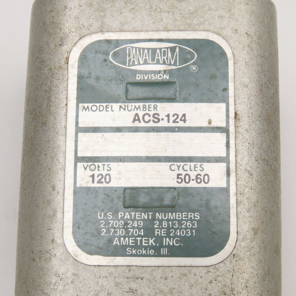 Ametek ACS-124 Panalarm 120V 50/60Hz Plug In Relay Annunciator