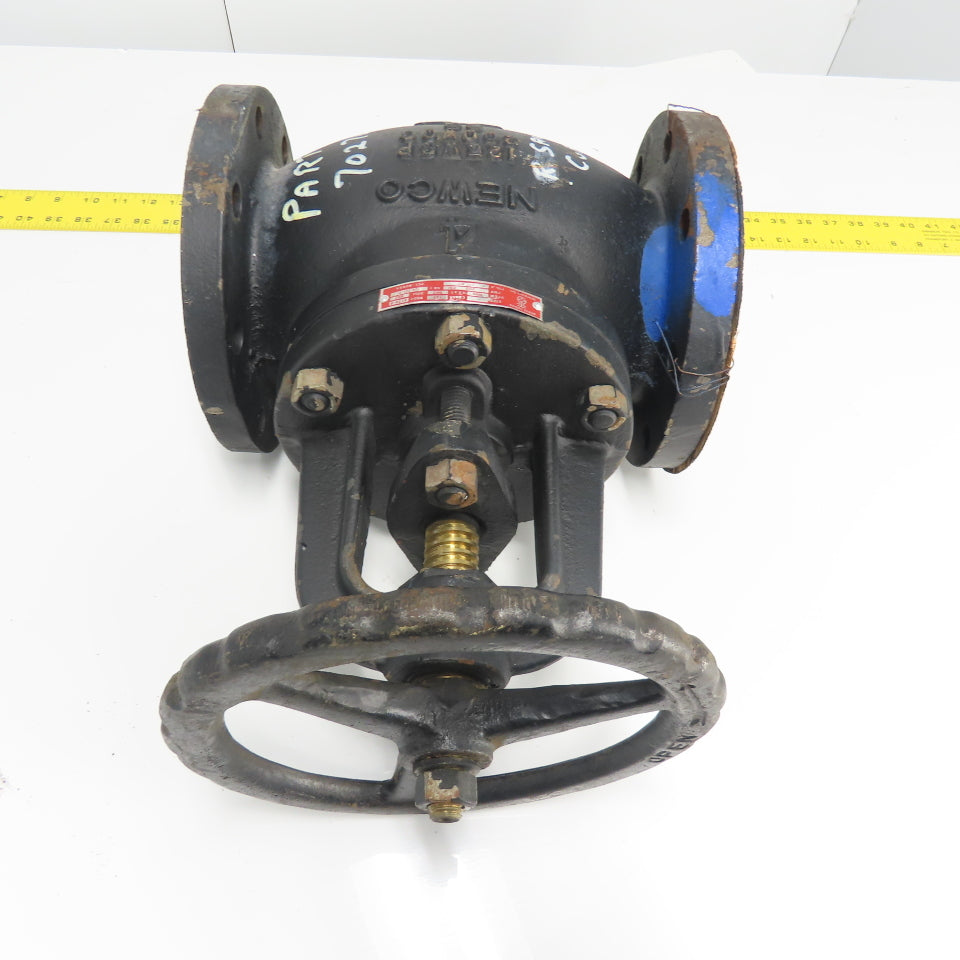 Newco 22F-IB7 A126-B Body Size 4" Gate Valve Class 125 Stem BRS BRZ 200PSI CWP