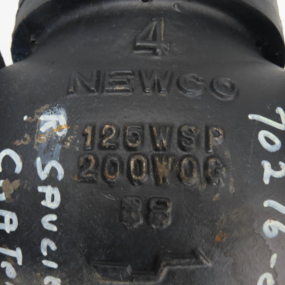 Newco 22F-IB7 A126-B Body Size 4" Gate Valve Class 125 Stem BRS BRZ 200PSI CWP
