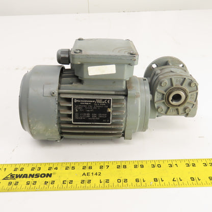 Bologna RMI-28F1 40:1 Ratio Right Angle Gear Motor 277/480V 40.75RPM Out .12kW