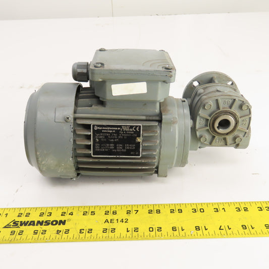 Bologna RMI-28F1 40:1 Ratio Right Angle Gear Motor 277/480V 40.75RPM Out .12kW