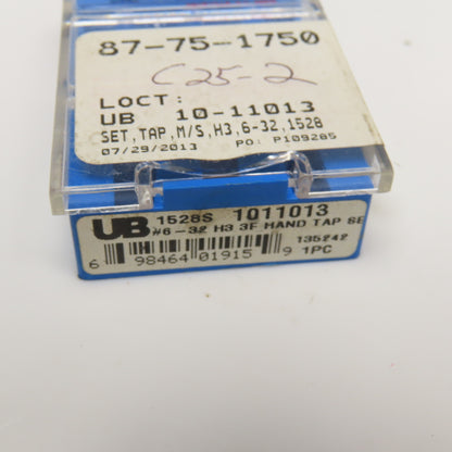 Union Butterfield 10-11013 6-32 Tap Set Plug Taper Bottoming H3 F3 Set Of 3