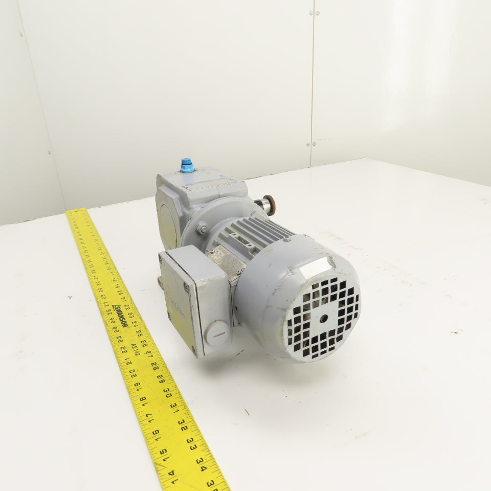 Stober S102VN2420D63K4 242:1 Ratio Right Angle Gear Motor 277/480V 6.85RPM .12kW